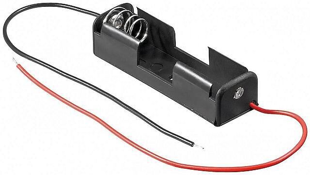 Product thumbnail BATTERIJHOUDER VOOR 1 x AA-CEL (MET 15CM KABEL)