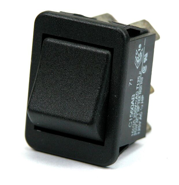 Product thumbnail WIPSCHAKELAAR 16(4)A-250V 2x ON-OFF-ON ZWART