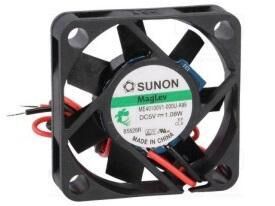 Product thumbnail Ventilator 40x40x10mm 12Vdc 13,5m/uur 32dBA - glijlager