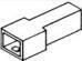 Product thumbnail Autoconnector Fastin-Faston 1-polig female behuizing - wit
