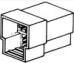 Product thumbnail Autoconnector Fastin-Faston 3-polig female behuizing - wit
