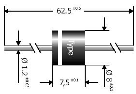 Product thumbnail Gelijkricht Diode 10A 1000V