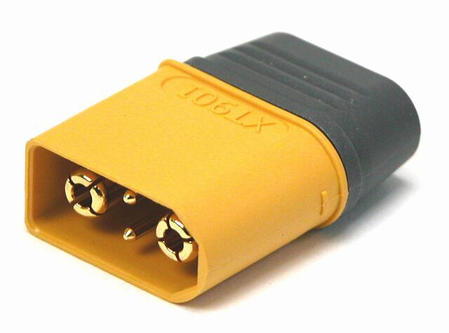 Product thumbnail XT90 Voedingsconnector 4-polig Male 40A - 500Vdc met kap