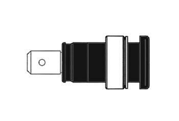 Product thumbnail GEISOLEERDE INBOUWBUS 4mm, AANRAAKVEILIG / ZWART (SEB 2620-F6,3)