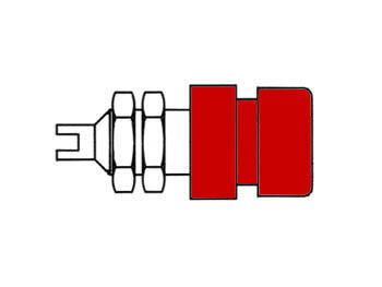 Product thumbnail HIRSCHMANN BUS MET GEISOLEERDE KOP / ROOD (BIL20)