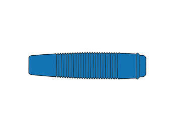 Product thumbnail geïsoleerdE SOEPELE CONTRA BANAANSTEKKER VOOR BANAANSTEKKERS 4mm / BLAUW (KUN 30)