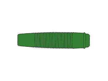 Product thumbnail geïsoleerdE SOEPELE CONTRA BANAANSTEKKER VOOR BANAANSTEKKERS 4mm / GROEN (KUN 30)