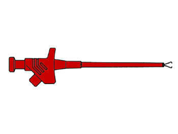 Product thumbnail FLEXIBELE KLEMTESTPEN / ROOD (KLEPS 30)