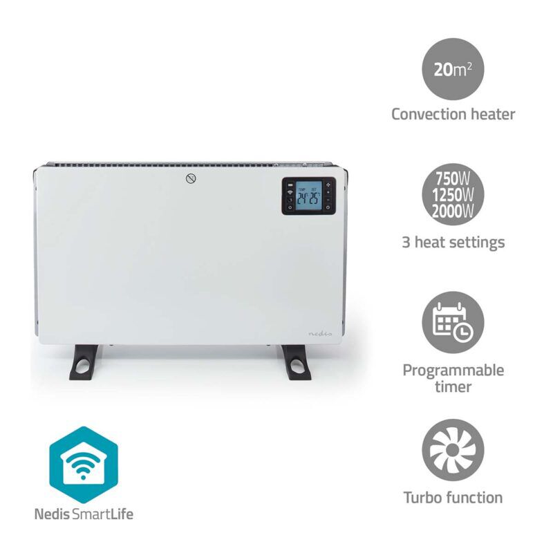 Product thumbnail SmartLife Wifi Convectorkachel | 2000 W | 3 Warmte Standen
