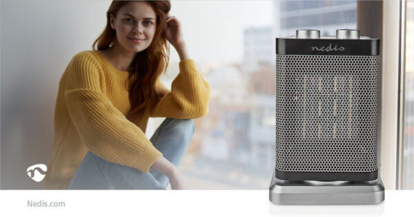 Keramische PTC-Ventilatorkachel | 1000 / 1500 W | Thermostaat - Afbeelding 14