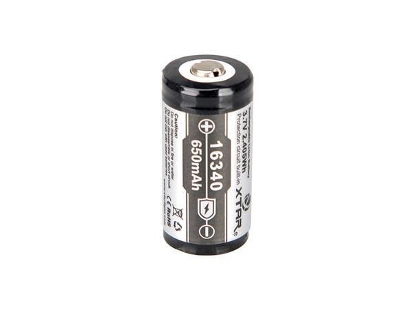 Product thumbnail XTAR - OPLAADBARE LITHIUM-ION BATTERIJ 3.7V - 650mAh - 16340