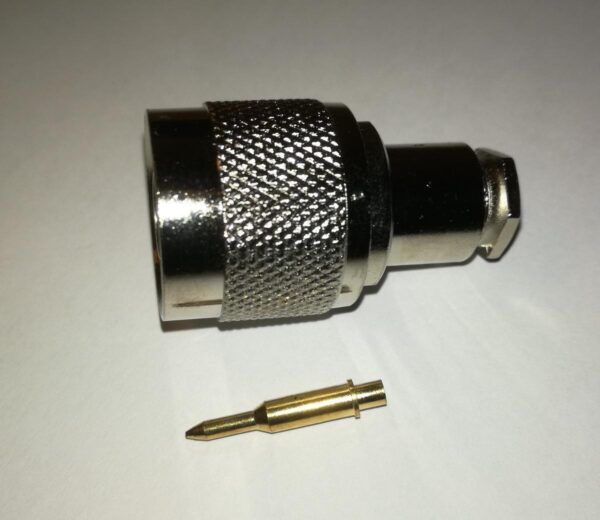 N CONNECTOR MALE RG58 KLEM - Afbeelding 2