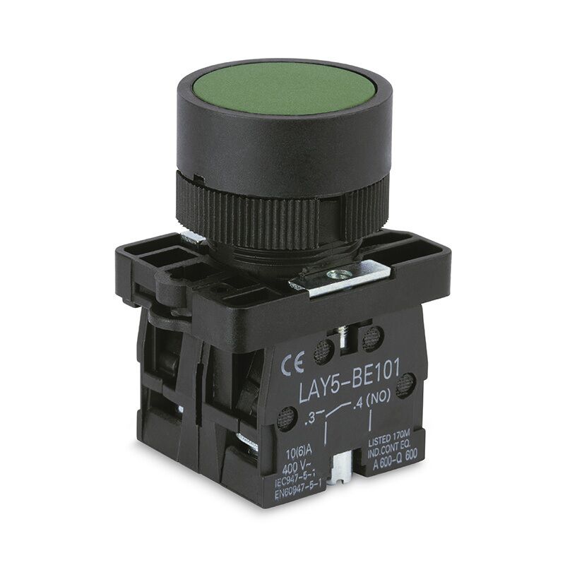 Product thumbnail M22 DRUKKNOP FRONT GROEN 1XMAAK / 1XVERBREEK