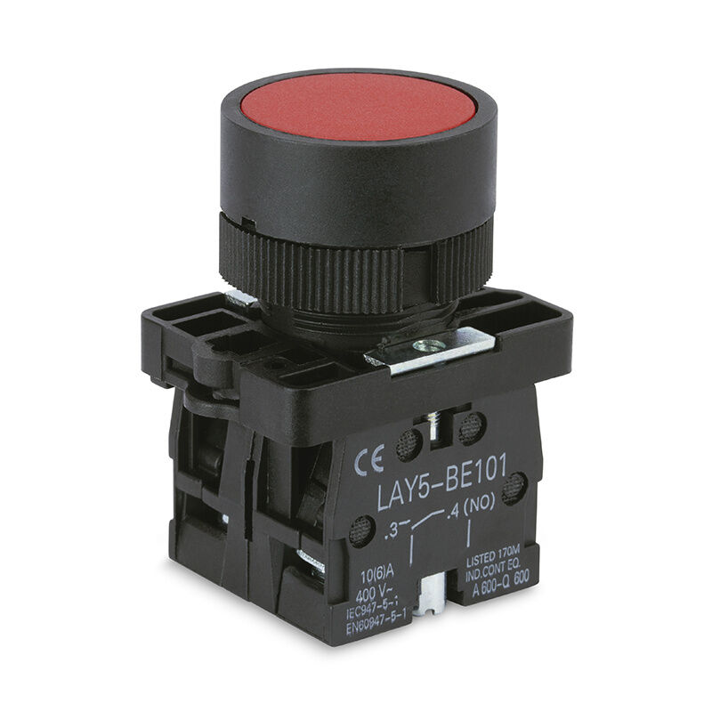 Product thumbnail M22 DRUKKNOP FRONT ROOD 1XMAAK / 1XVERBREEK