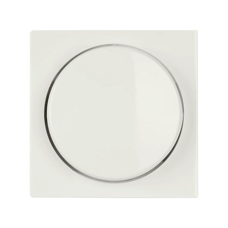 Product thumbnail ION centraalplaat dimmerknop enkelvoudig - V1/J1 alpin wit glanzend