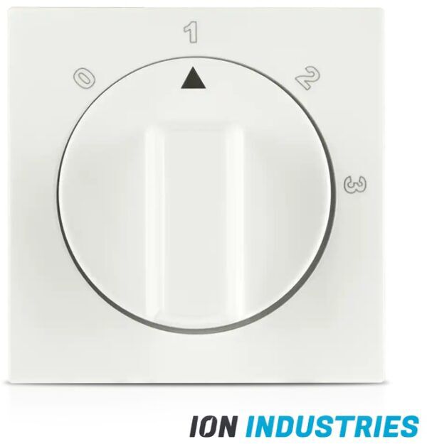 ION J1/V1 3-STANDEN DRAAIKNOP MET NULSTAND ALPIN WIT