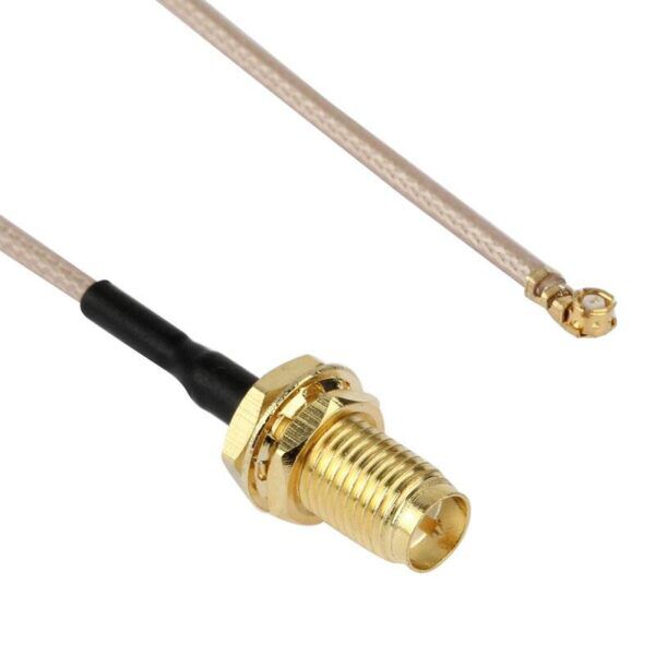 Antenne verloopkabel | IPX connector naar RP-SMA Female | 50 Ohm | 0.2 meter - Afbeelding 2