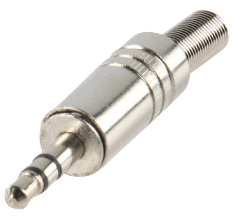 Product thumbnail Stereoconnector 3.5 mm Male Zilver