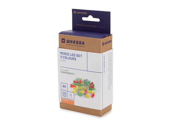 Product thumbnail SET LEDS - 80 st. - 2 GROOTTES - 3 KLEUREN