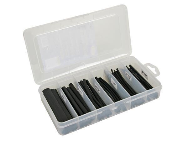 Product thumbnail SET THERMISCHE KRIMPKOUSEN - ZWART MET LIJM 10cm - 85 st. - IN OPBERGDOOS