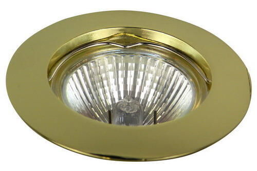 Product thumbnail INBOUWSPOT GLANZEND MESSING VAST 50MM