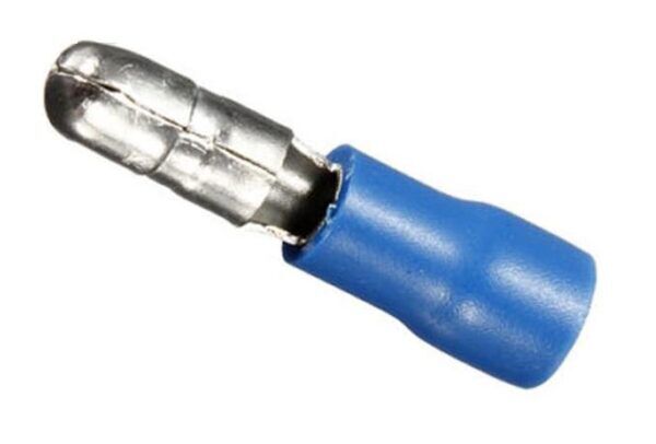 KABELSCHOEN "MALE BULLET" BLAUW 5mm - Afbeelding 2