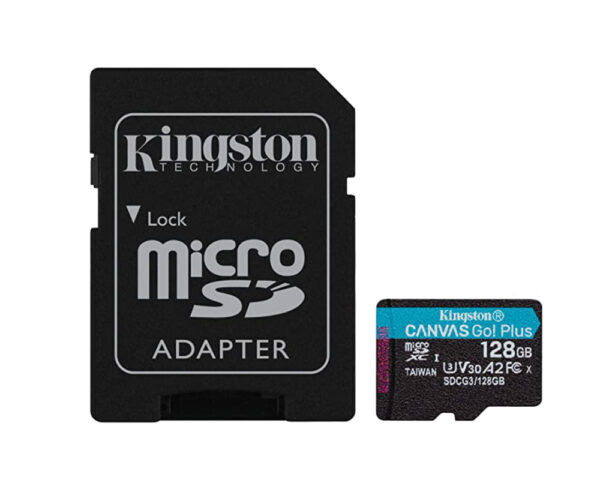 Kingston 128GB Micro SDXC kaart Canvas Go! Plus UHS-I U3 - Afbeelding 3