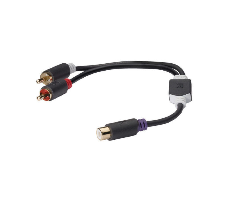Product thumbnail Subwooferkabel 2x RCA Male - RCA Female 0.20 m Antraciet