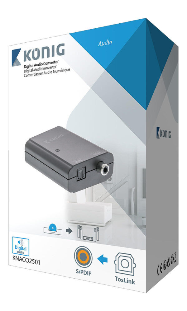 Digitale Audio Converter TosLink Female - 1x S/PDIF - Afbeelding 3