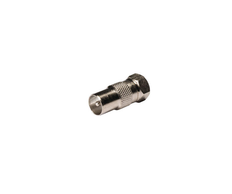 Product thumbnail Antenne Adapter F-Male - Coax Male (IEC) Zilver