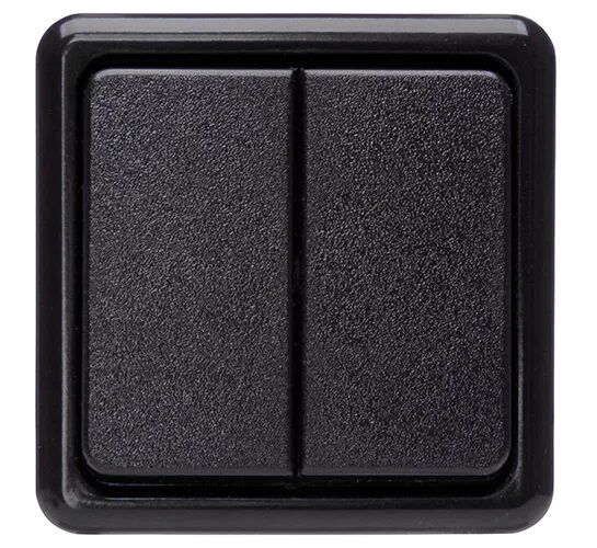 Product thumbnail Kopp opbouw serieschakelaar zwart glans
