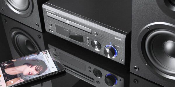 Krüger & Matz Micro Hifi-set met CD-speler, Bluetooth, USB en luidsprekers - Afbeelding 2