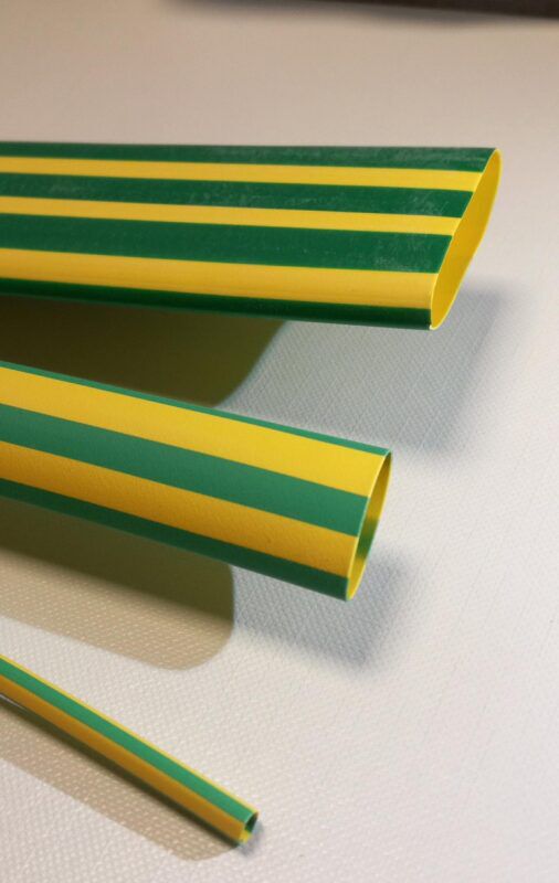 Product thumbnail KRIMPKOUS GEEL/GROEN 25.4MM 100CM