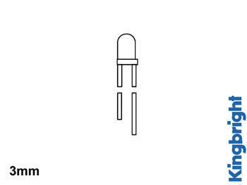 Product thumbnail STANDAARD LED 3mm ROOD GLASHELDER