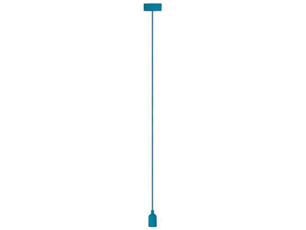 DESIGN LAMPHOUDER MET TEXTIELKABEL - BLAUW - Afbeelding 3