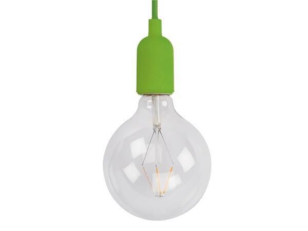 DESIGN LAMPHOUDER MET TEXTIELKABEL - GROEN - Afbeelding 5