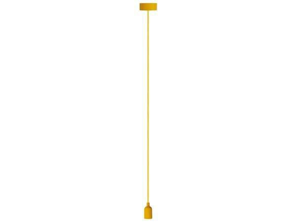DESIGN LAMPHOUDER MET TEXTIELKABEL - GEEL - Afbeelding 4