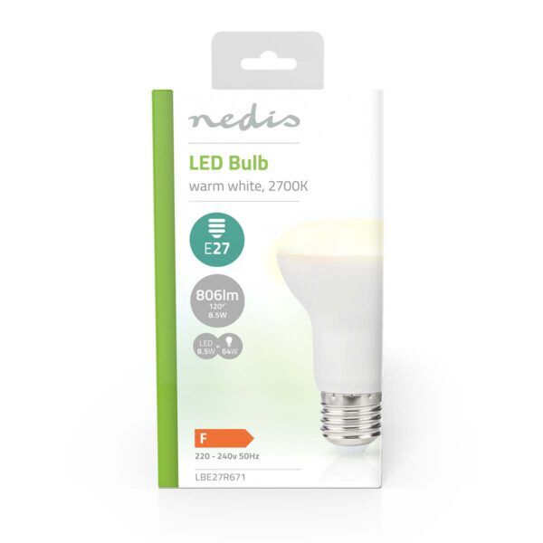 Nedis LED-Lamp E27 | R63 | 8.5 W | 806 lm | 2700K - Afbeelding 3