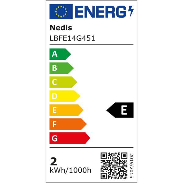 LED kogellamp E14 | G45 | 2 W | 250 lm | 2700K | Warm Wit - Afbeelding 4