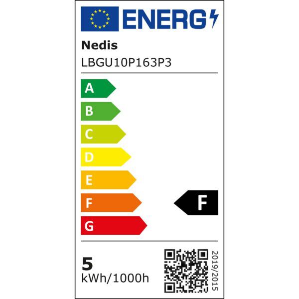 3 Stuks Nedis LED-Lamp | GU10 | Spot | 4.5W | 345lm | 2700K - Afbeelding 4