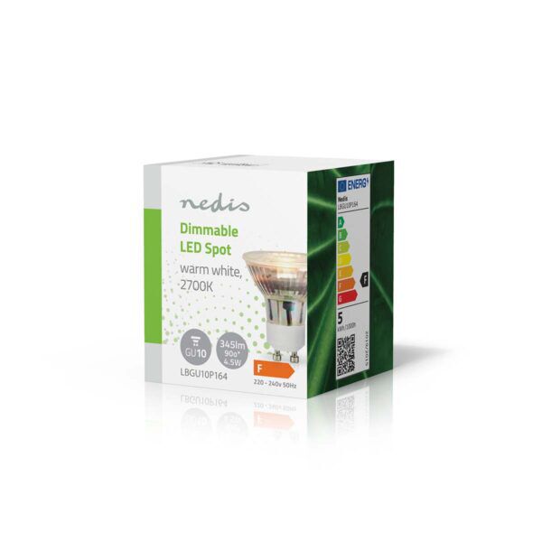 Nedis LED-Lamp GU10 | Spot | 4.5 W | 345 lm | 2700 K | Dimbaar - Afbeelding 5