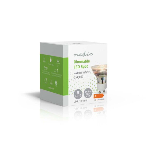 Nedis LED-Lamp GU10 | Spot | 4.5 W | 345 lm | 2700 K | Dimbaar - Afbeelding 6