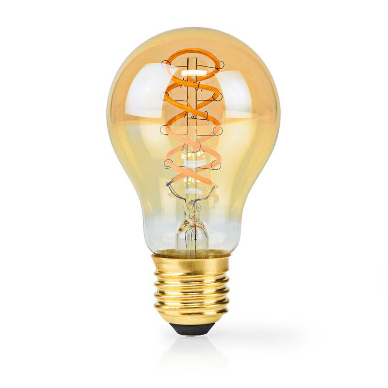 Product thumbnail LED-Filamentlamp E27 | A60 | 3.8 W | 250 lm | 2100K | Dimbaar | Extra Warm | Retrostijl