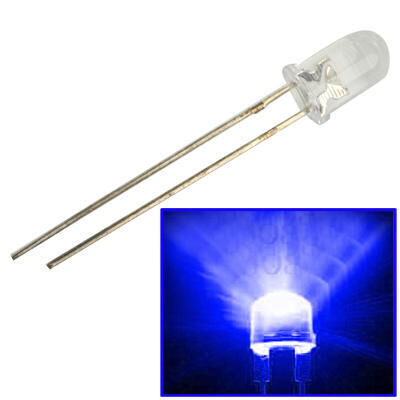 Product thumbnail LED 3mm TRANSPARANT BLAUW