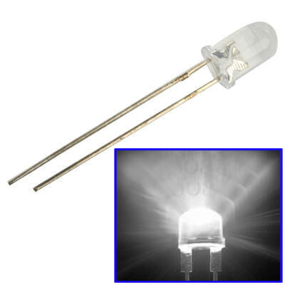 Product thumbnail LED 3mm TRANSPARANT WIT