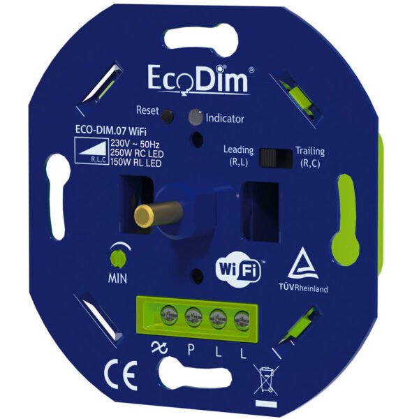 LED DIMMER WIFI 0-250W ECODIM UNIVERSEEL - Afbeelding 2