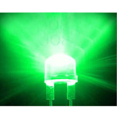 Product thumbnail LED 5mm TRANSPARANT GROEN