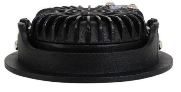 LED inbouwspot 5W 2700K  rond verstelbaar zwart dimbaar - Afbeelding 2