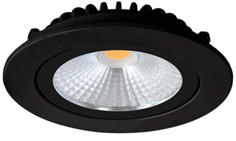 Product thumbnail LED inbouwspot 5W 2700K  rond verstelbaar zwart dimbaar