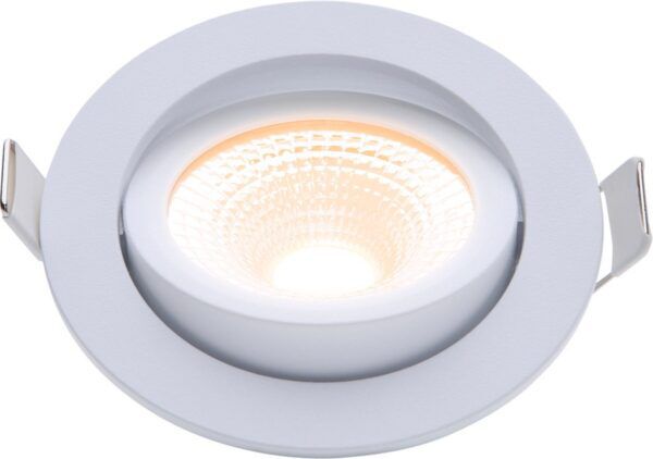 LED inbouwspot 5W DimToWarm 85mm 36gr rond verstelbaar wit - Afbeelding 3